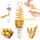 Spiral Potato Cutter Twisted Slice Potato Tower Whirlwind Potato Cut Diy Creative Fruit And Vegetable Spiral Slicer For Kitchen