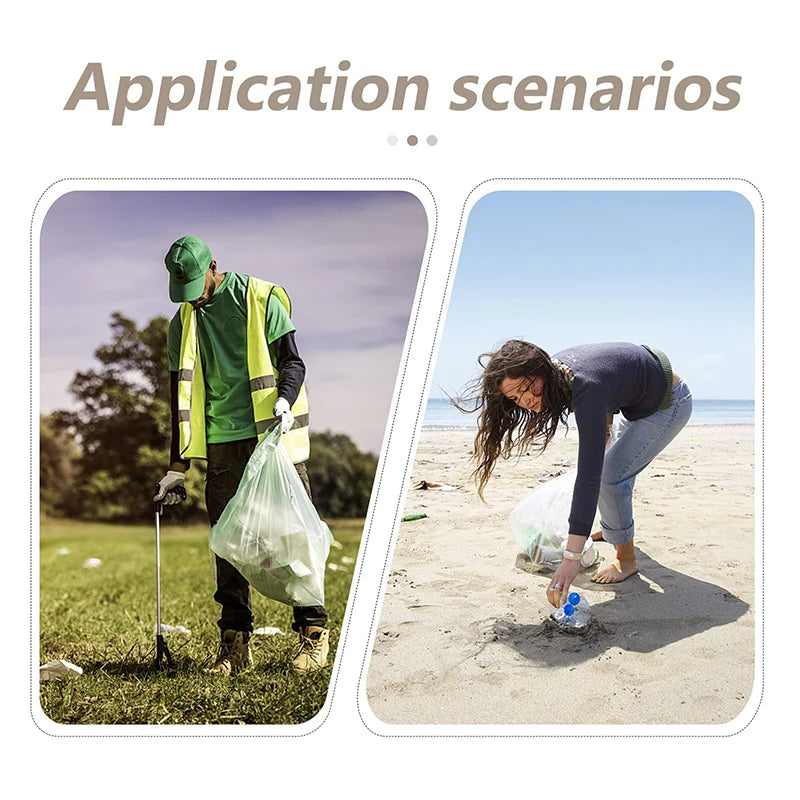 Selecionador de lixo comercial industrial, clipe de resíduos, ferramenta de limpeza, clipe de plástico de aço inoxidável, clipe sanitário, ferramenta ambiental