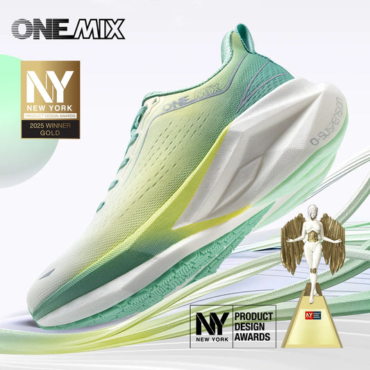 ONEMIX Running Shoes for Men Super Light Outdoor Athletic Training Jogging Sneakers Anti Slip Wear-Resistant Walking Shoes