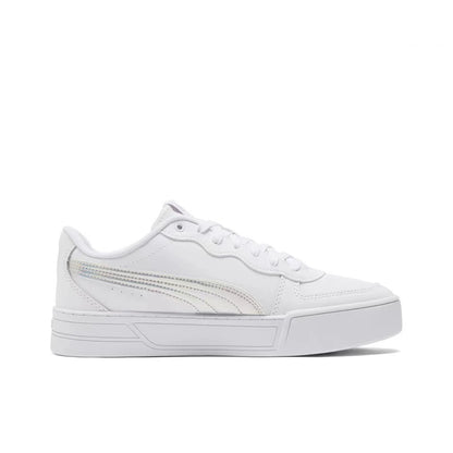 Puma Skye Men's and Women's Boarding Shoes Skateboarding Shoes Unisex Platinum Sneakers 385004-02