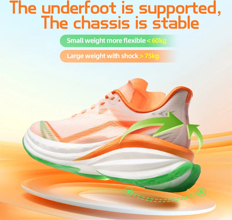 ONEMIX YUE SHUANG Running Shoes for Men Air Cushion Athletic Couple Trainers Sport Runner Shoes Outdoor Women Walking Sneakers