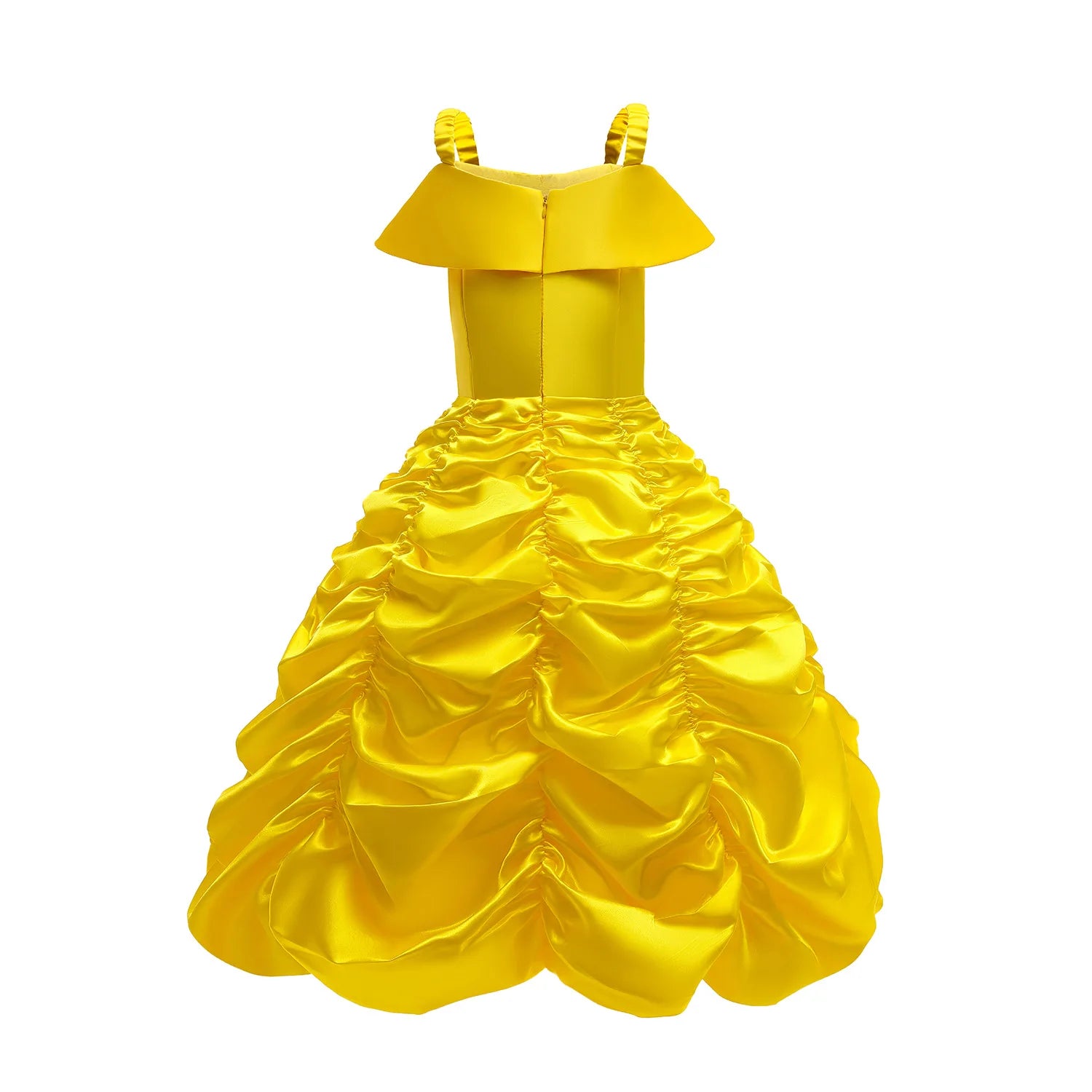 2025 Cosplay Belle Princess Dress Girls Dresses For Beauty and beast Party Clothing Magic stick crown Costume 3-12Y