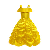 2025 Cosplay Belle Princess Dress Girls Dresses For Beauty and beast Party Clothing Magic stick crown Costume 3-12Y