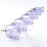 12Pcs Vacuum Cupping Sets with Pumping Gun Suction Cups Back Massage Body Cup Detox Anti Cellulite Cans Healthy Care Jars
