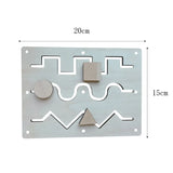 Busy Board DIY Montessori Toys Lock Mobile Children Wood Chips Skill Training Parent-Child Game Puzzle Intelligence Development