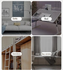 Lift Foldable Laptop Table for Bed Stand Lap Lazy Learning Desk Student Computer Desk for Working Read with Radiator Drawer