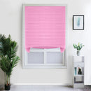 Blind for Window Self Adhesive Pleated Blinds Cordless No Drill Fabric Blinds Room Darkening Shades Blackout Shades for Bathroom