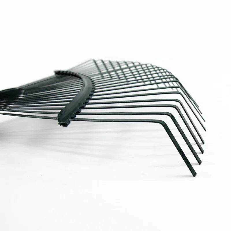 Realmote Rake 22 Toothed Rake Dead Leaf Rake Steel Wire Garden Gardening Tools Agriculture