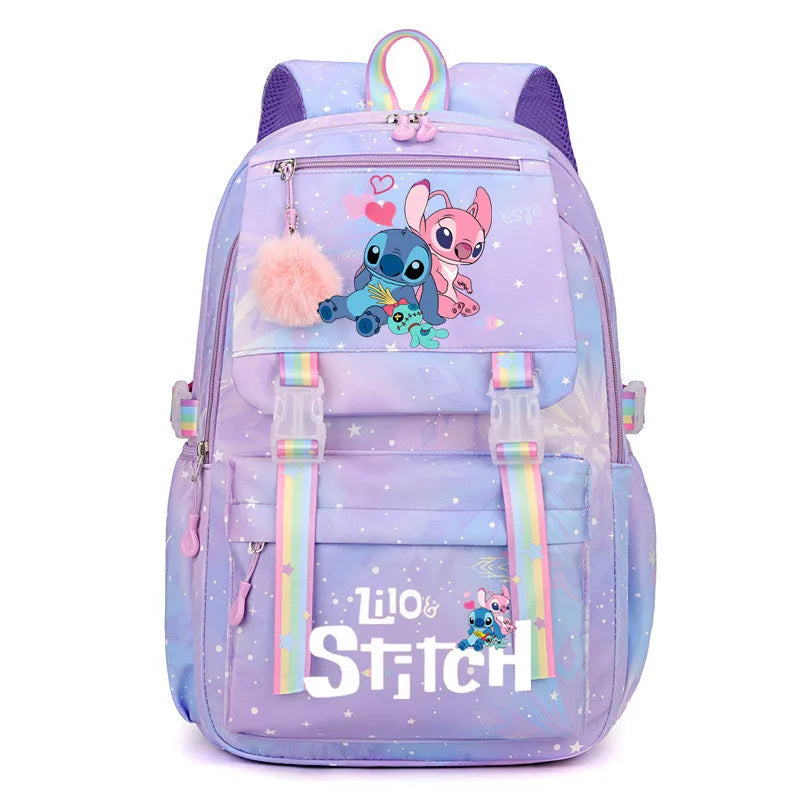 Mochila impermeable de gran capacidad de Lilo y Stitch para la escuela, bolsa de cosplay de anime kawaii, bolsa de viaje, regalo para estudiantes de escuela y niñas