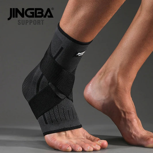 Suporte de tornozelo de compressão ajustável para homens e mulheres, cinta de tornozelo forte, proteção esportiva, 1 pc