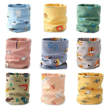 Bufanda de algodón para bebé, bufanda para niño y niña, bufanda para niño, bufanda con anilla en O, bufanda cálida para el cuello, otoño y primavera
