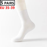 5 Pairs Plus Size EUR 45-50 Prevent Varicose Veins Socks Mens Diabetics Patients Cotton Loose Mouth Sock Man Women Comfort Meias