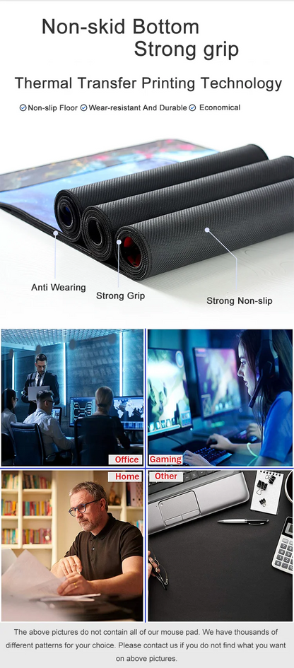 Gamer Desk Pad Dragones Ball Mousepad Anime Pc Gaming Accessories Mouse Pads Computer Table Mat Large Mats Office Xxl Mause Mice