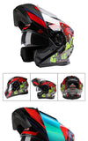 BLD Modular Motorcycle Full Face Helmet ECE Flip-up Double Anti-Fog Visor Purple Bird Sport Design In Stock Adult Men and Women