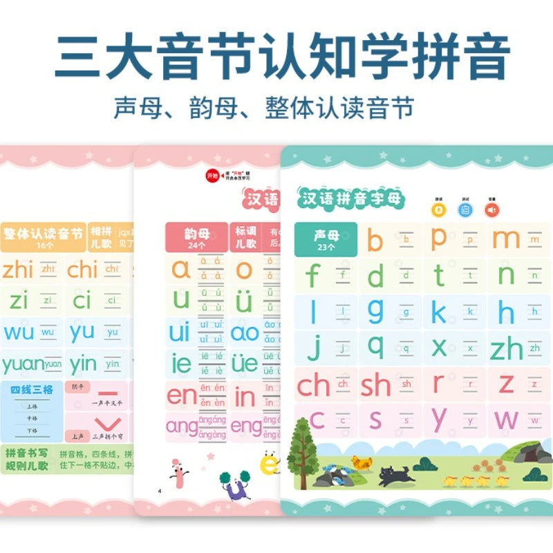 Chinese Pinyin Audiobook, Comprehensive Chinese Language Knowledge Learning, Children's Cognitive Early Education