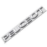 Metal Car Rear Trunk Badge Tail Letter Emblem Sticker for Peugeot 107 108 206 207 208 301 307 308 407 408 2008 5008 Exterior