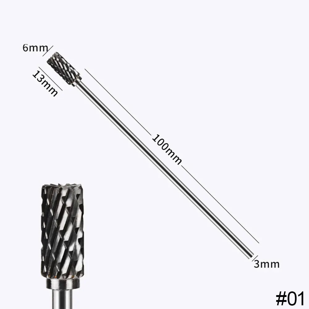 Extra Long 100mm Rotary Rasp File Carving Grinder Abrasive Tools Carbide Burr Alloy Bits Milling Cutter Drill For Metal Wook