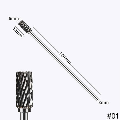 Extra Long 100mm Rotary Rasp File Carving Grinder Abrasive Tools Carbide Burr Alloy Bits Milling Cutter Drill For Metal Wook