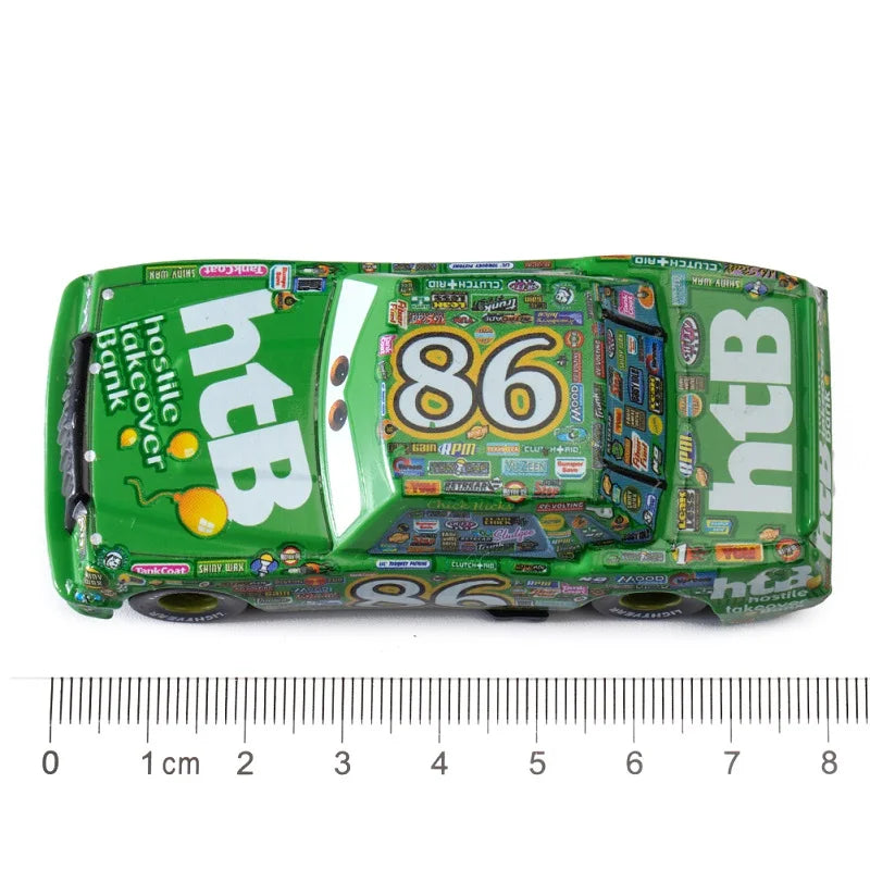 Disney Pixar Cars Rayo McQueen, coche de aleación de metal Mater, modelo 1:55, fundido a presión, Jackson Storm, coche de juguete, regalo de cumpleaños para niños