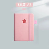 Mini A7 Pocket Notebook Handmade Leather 100Sheets Notepad Portable Travel Diary Planner Schedule Kawaii School Office Supplies