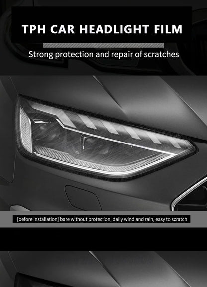 Car Headlight & Taillight & Fog Light Lamp wrap Film Smoke Black TPH PU PPF Protective Film For Car Styling Motorcycle Decorate