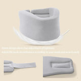 1 Pack Neck Support Adjustable Neck Support Cervical Sponge Neck Protector for Sleep Relief Neck Pain Breathable Neck Support