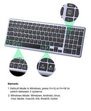 UGREEN Keyboard Wireless Bluetooth 5.0 2.4G Russian/Korean/EN 99 Keycaps For MacBook iPad PC Tablet USB C Rechargeable Keyboard