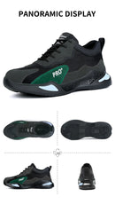 Fashion Sports Shoes Work Boots Puncture-Proof Safety Shoes Men Steel Toe Shoes Security Protective Shoes Tactical Boots