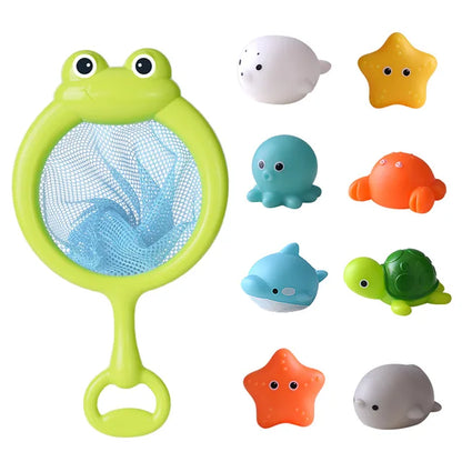 LED Light Up Brinquedos para crianças Brinquedo de banho de animais fofos Flutuador de borracha macia Pato luminoso de indução para natação Presentes engraçados