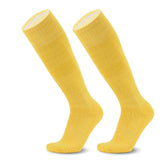 Loogdeel Football Sports Socks Long Knee Cotton Solid Color Kids Legging Stockings Soccer Baseball Ankle Adults Children Socks
