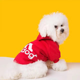 Ropa para perros Adidog, sudaderas con capucha para perros, abrigo cálido de otoño e invierno para perros grandes, chaqueta, suéter, ropa para cachorros, Bulldog Francés