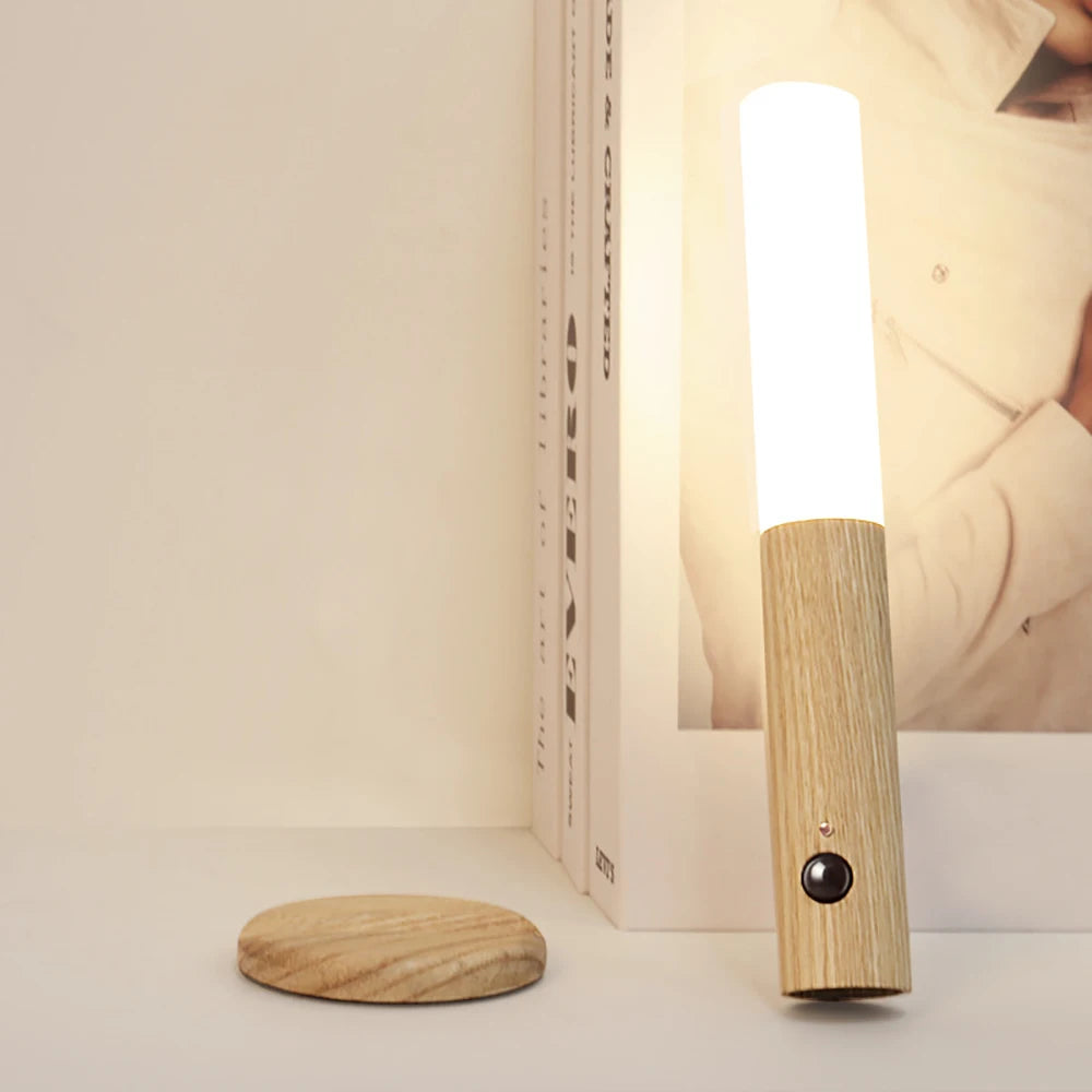 1/2/3pcs Intelligent Human Body Sensing LED Night Light Creative Desk Lamp Corridor Night Light Charging Wall Light