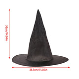 1Pc Halloween Black Witches Hat Cap Hanging Witches Hats Costume Accessory For Halloween Party Cosplay Favor Role Play