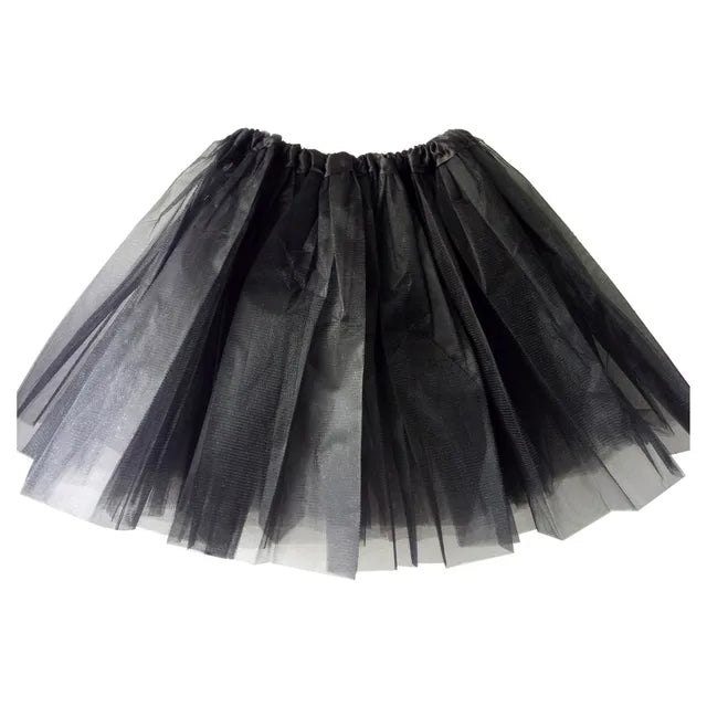 3 Layers Mesh Tulle Skirts for Women, Candy Color, Pleated, A Line Petticoat, Show Tutu, Performance 