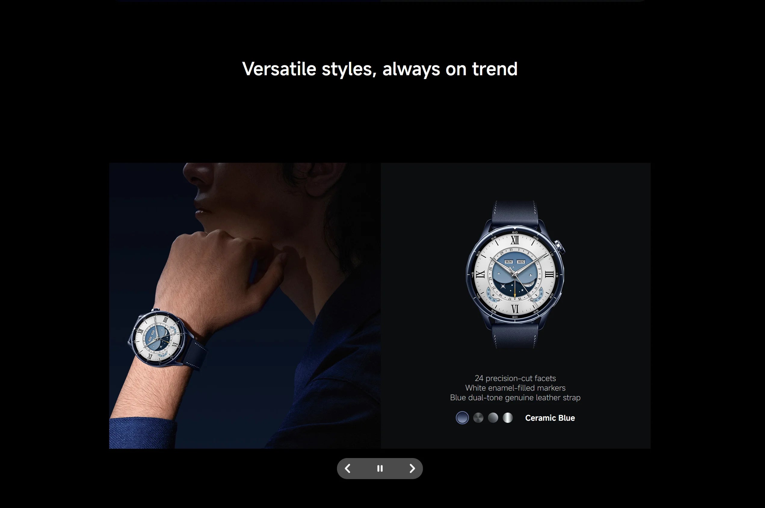 Smartwatch Xiaomi Watch S5 (Versão Global) – Tela AMOLED de 1,48", bateria com 21 dias de duração, monitoramento de saúde 24 horas e mais de 150 modos esportivos.