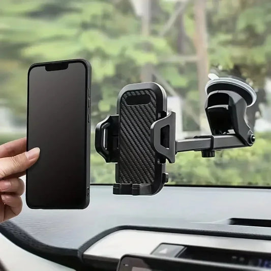 Soporte de teléfono para coche con ventosa para iPhone, Xiaomi, Huawei y Samsung.