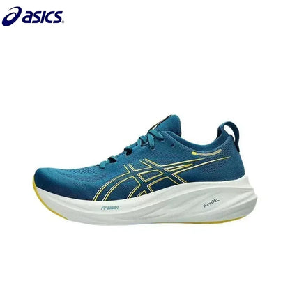 Zapatillas de running Asics Nimbus 26 originales para hombre, amortiguación, estabilidad, deportivas Asics unisex, color blanco