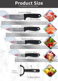 Ceramic Knife Set 3 4 5 6 inch Kitchen Knife + Peeler Holder Black White Blade Chef Knife Fruits Utility Cooking Knives Cutter