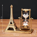 Creative Retro Iron Tower Hourglass Office Desktop Decoration Ornament Furniture Placement and Decoration for Home Decorations