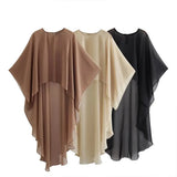 BMURHMZA Spring and Summer Fashion Hot Selling New Asymmetrical Loose Skin-Friendly Sunscreen Sheer Cape