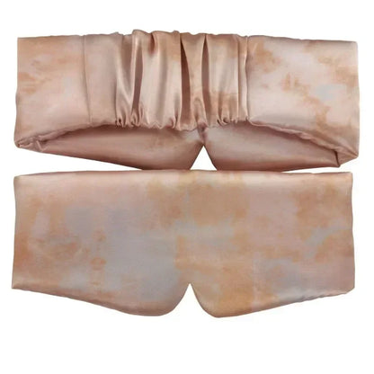 Máscara de dormir de satén de seda, cómoda máscara para dormir, visera para los ojos, parche para los ojos agrandados, para mujeres y hombres, para la salud del sueño.