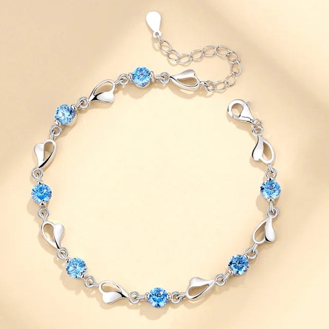 Pulsera de cadena ajustable de plata de ley 925 para mujer, forma XO, diseño coreano, lujo, ideal para fiestas y bodas. 