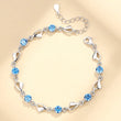 Pulsera de cadena ajustable de plata de ley 925 para mujer, forma XO, diseño coreano, lujo, ideal para fiestas y bodas. 