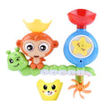 QWZ Monkey Baby Bath Toy Classic Shower Bathroom Swimming Animal Educational Toys For Children Kids Gift 