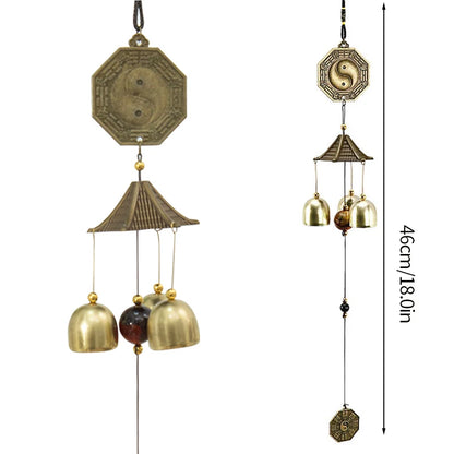 Japanese Wind Chimes Cast Iron Feng Shui Wind Bells Good Luck Hanging Pendant Indoor Outdoor Temple Home Garden Decoration