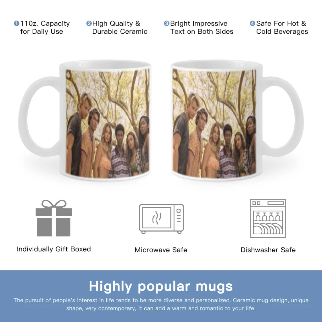 O-Outer Banks Anime Free shipping 11OZ Coffee Mug Beer Mugs Tea Milk Cup For coffee Surprised Gift