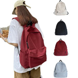 Black Grey White Red Versatile Backpack High Quality Large Capacity Waterproof Travel Bag Washable Nylon Computer Bag Unisex