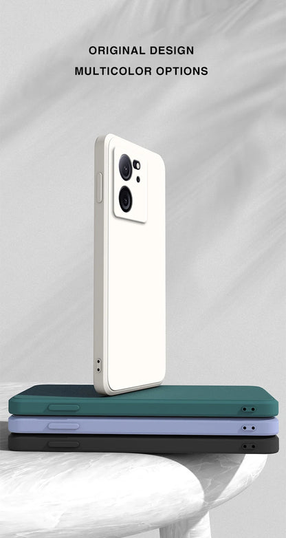Square Liquid Silicone Back Cover for Xiaomi 13 13T Pro Lite Ultra Camera Protection Soft Waterproof Phone Case Xiaomi13T 13TPro