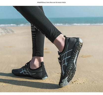 New Men's Hiking Sport Shoes Deep Squat Fitness Shoes Fishing Swimming Wading Shoes Surfing Diving Beach Five-Finger Shoes
