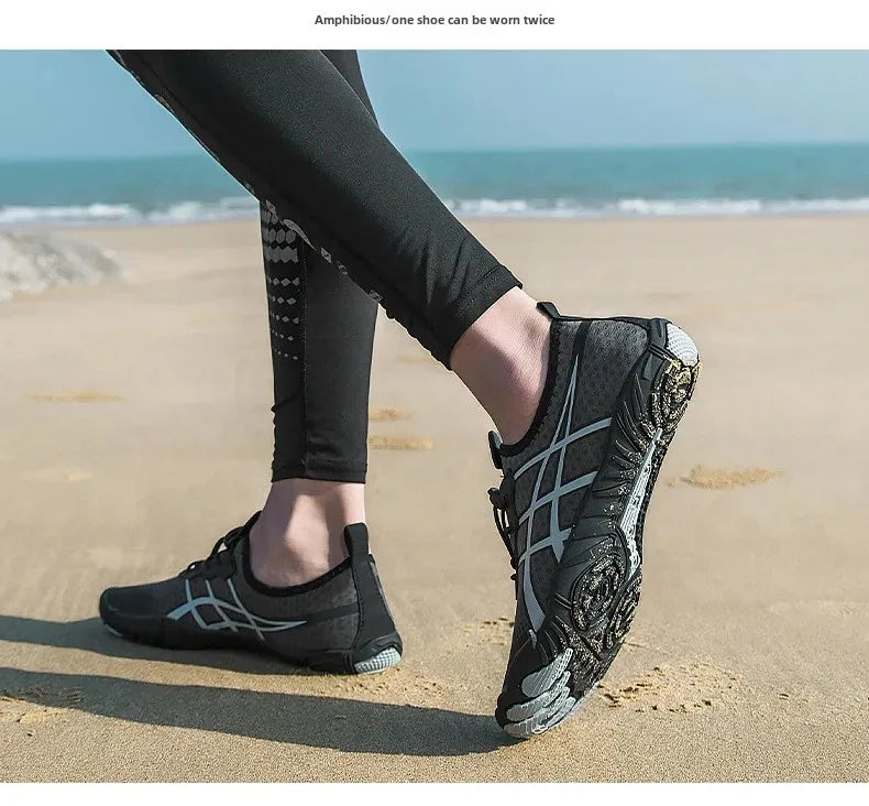 New Men's Hiking Sport Shoes Deep Squat Fitness Shoes Fishing Swimming Wading Shoes Surfing Diving Beach Five-Finger Shoes